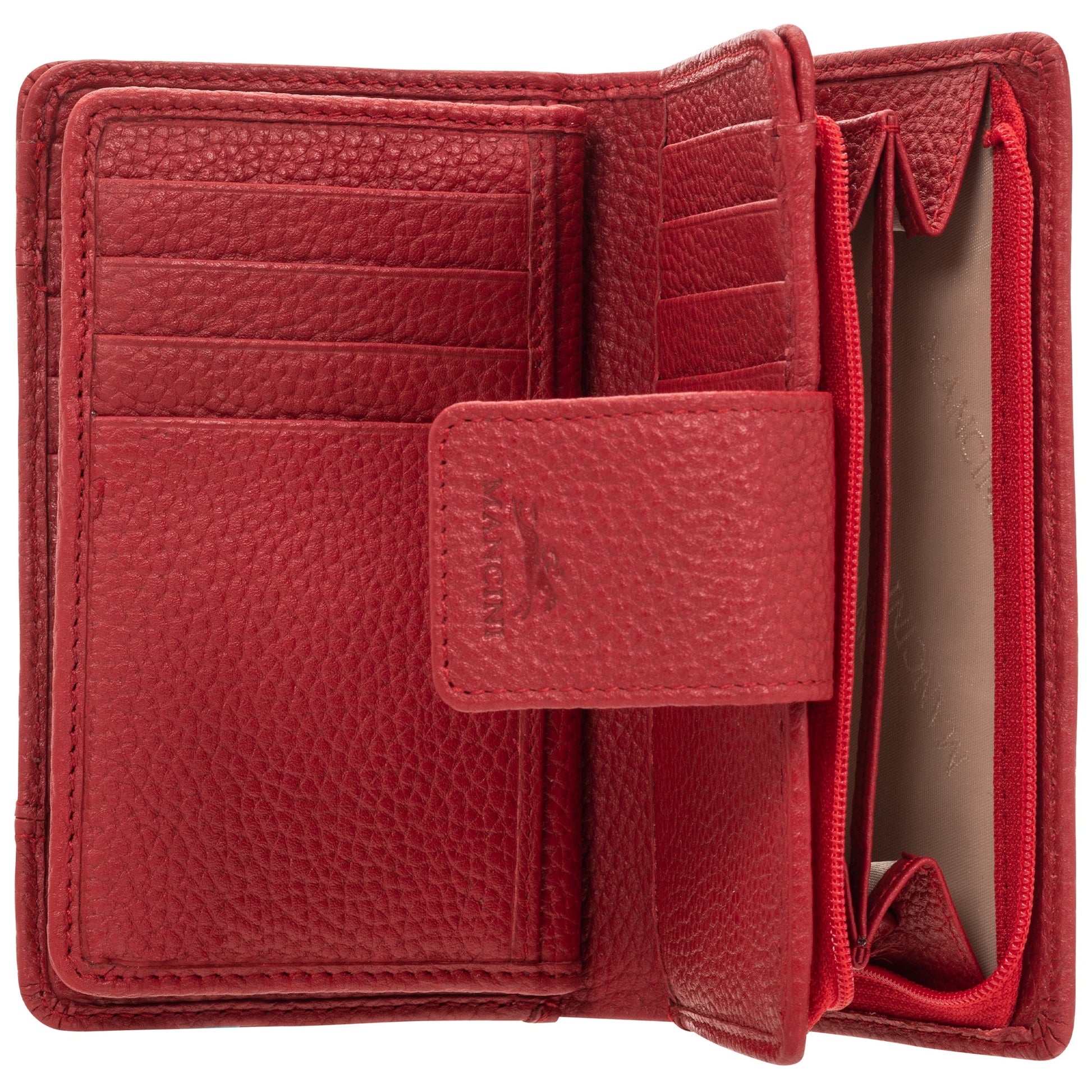 Mancini Wallets Mancini Pebbled Ladies’ RFID Medium Clutch Wallet