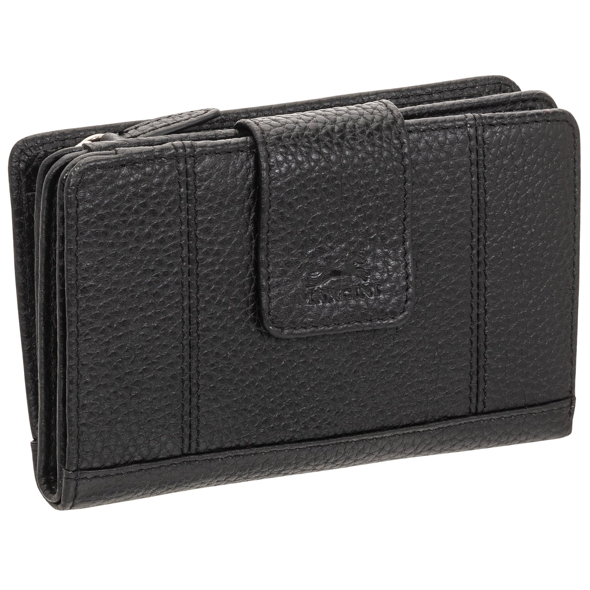 Mancini Wallets Mancini Pebbled Ladies’ RFID Medium Clutch Wallet