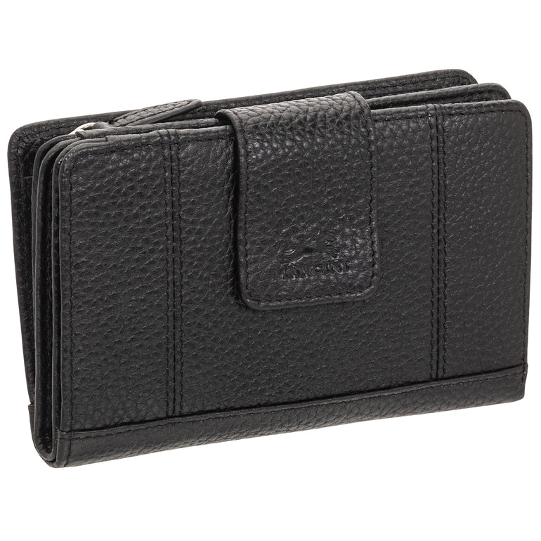 Mancini Wallets Mancini Pebbled Ladies’ RFID Medium Clutch Wallet
