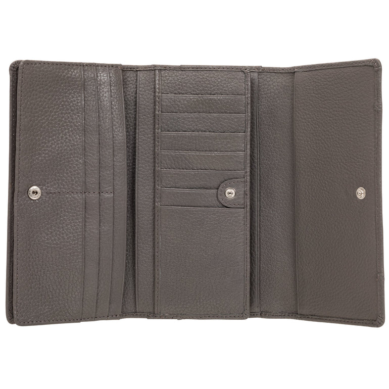 Mancini Wallets Mancini Pebbled Ladies’ RFID Trifold Wallet