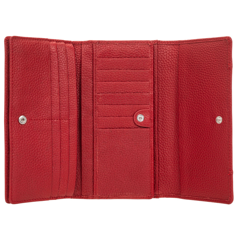 Mancini Wallets Mancini Pebbled Ladies’ RFID Trifold Wallet