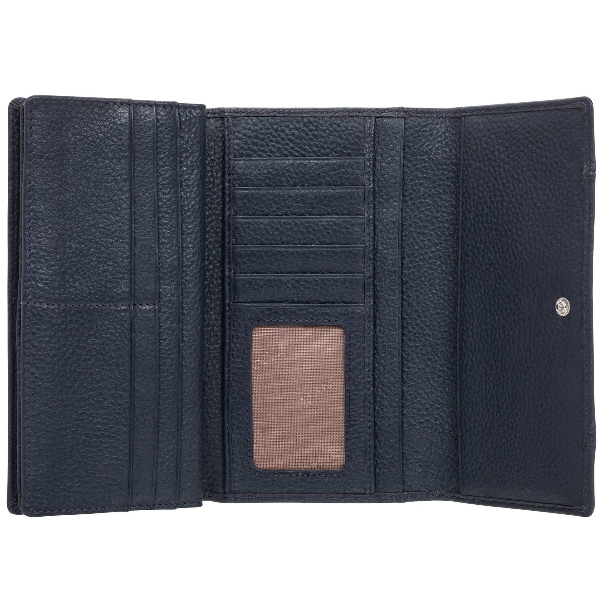 Mancini Wallets Mancini Pebbled Ladies’ RFID Trifold Wallet