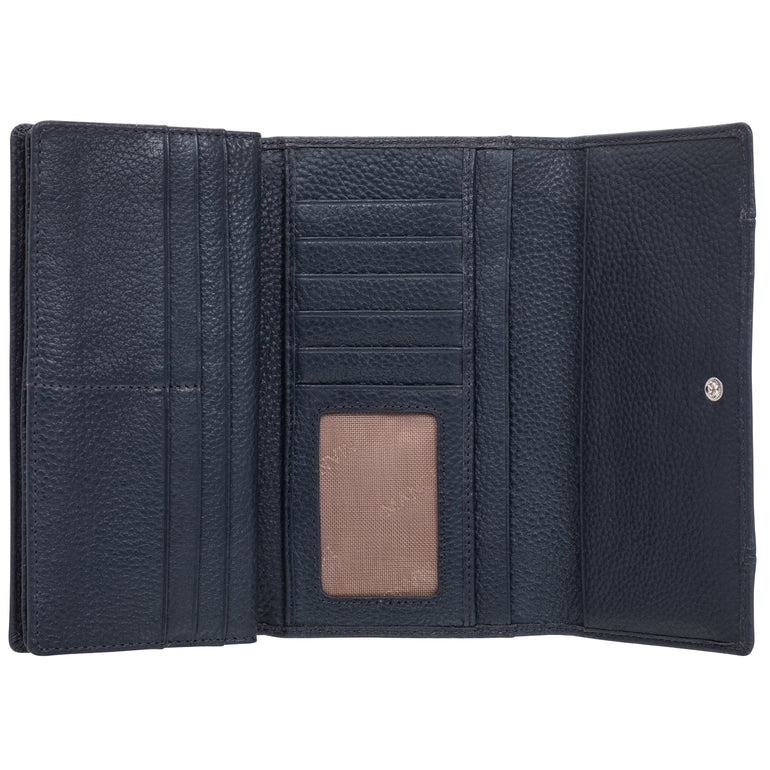 Mancini Wallets Mancini Pebbled Ladies’ RFID Trifold Wallet
