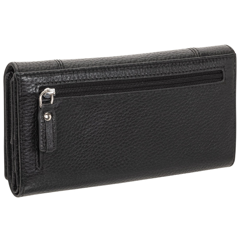 Mancini Wallets Mancini Pebbled Ladies’ RFID Trifold Wallet