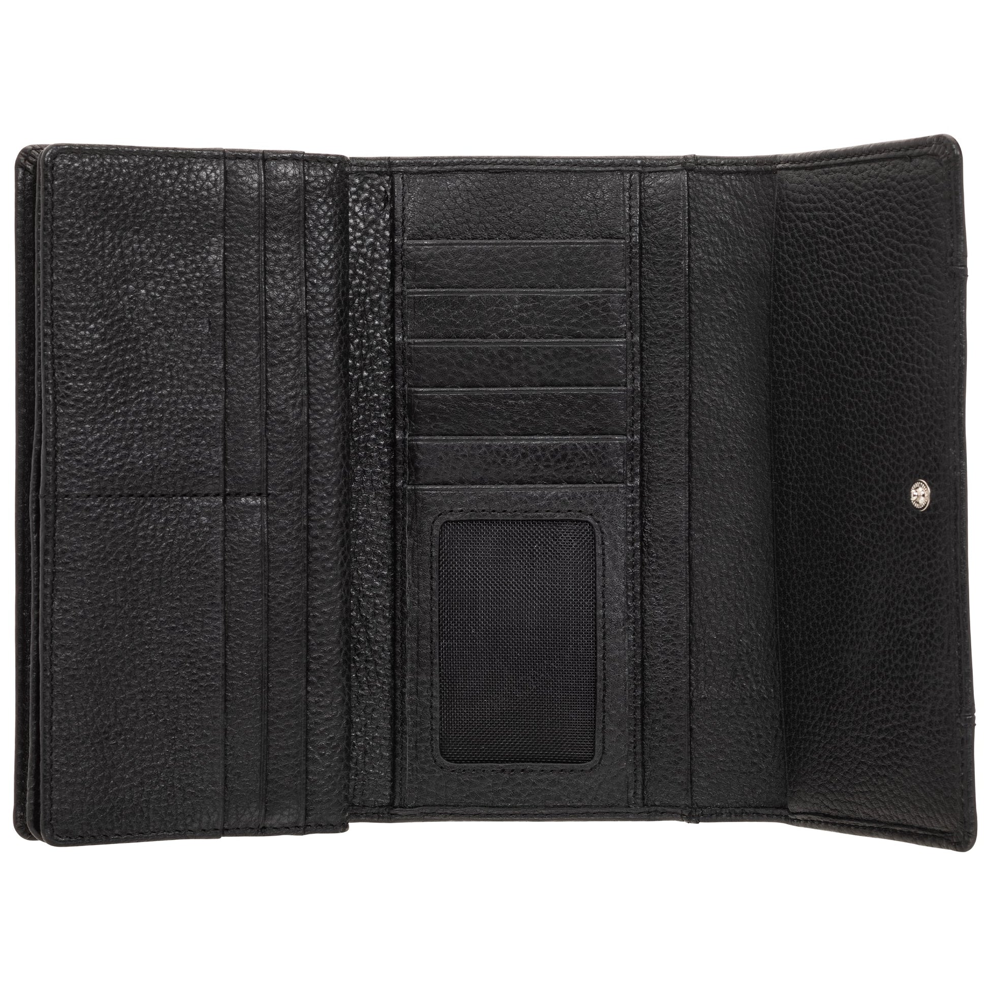 Mancini Wallets Mancini Pebbled Ladies’ RFID Trifold Wallet