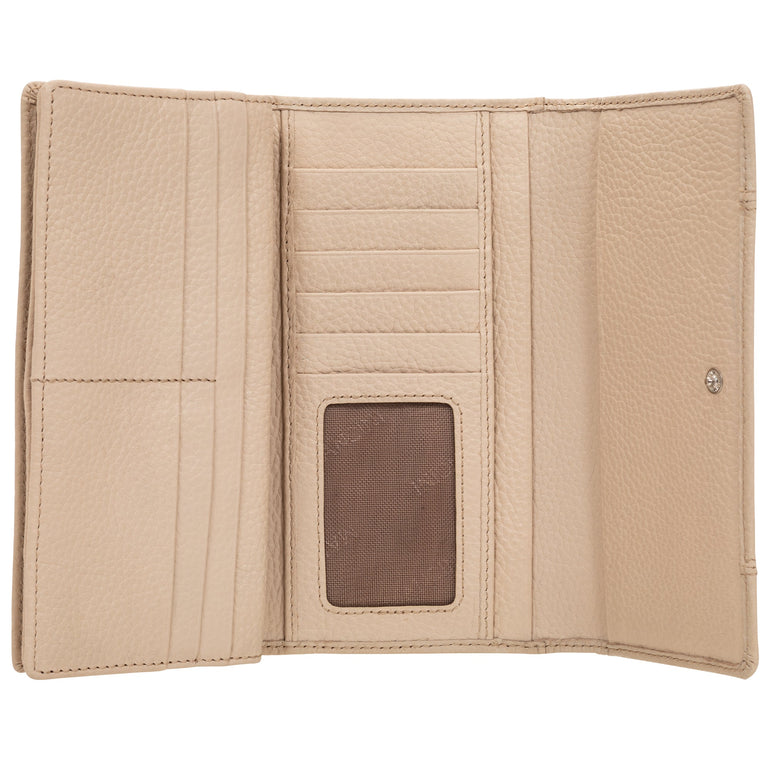 Mancini Wallets Mancini Pebbled Ladies’ RFID Trifold Wallet