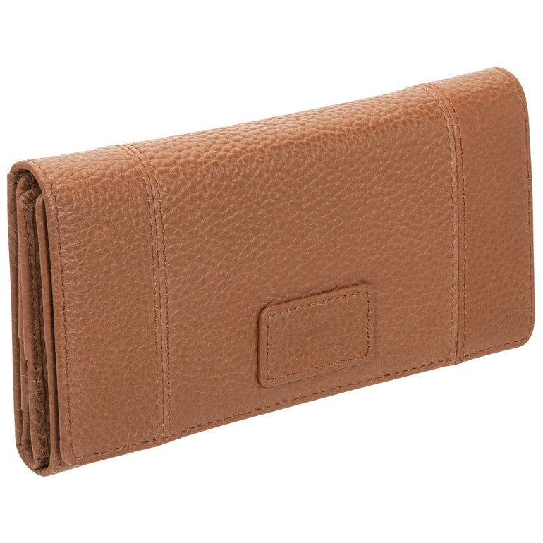 Mancini Wallets Mancini Pebbled Ladies’ RFID Trifold Wallet