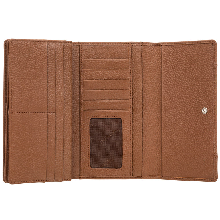 Mancini Wallets Mancini Pebbled Ladies’ RFID Trifold Wallet
