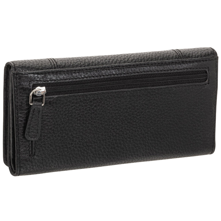 Mancini Wallets Mancini Pebbled Ladies' RFID Trifold Wallet