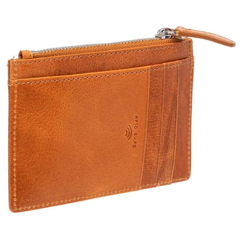 Mancini Wallets Mancini  South Beach RFID Secure Card Case and Coin Pocket