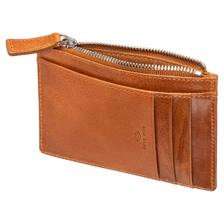 Mancini Wallets Mancini  South Beach RFID Secure Card Case and Coin Pocket