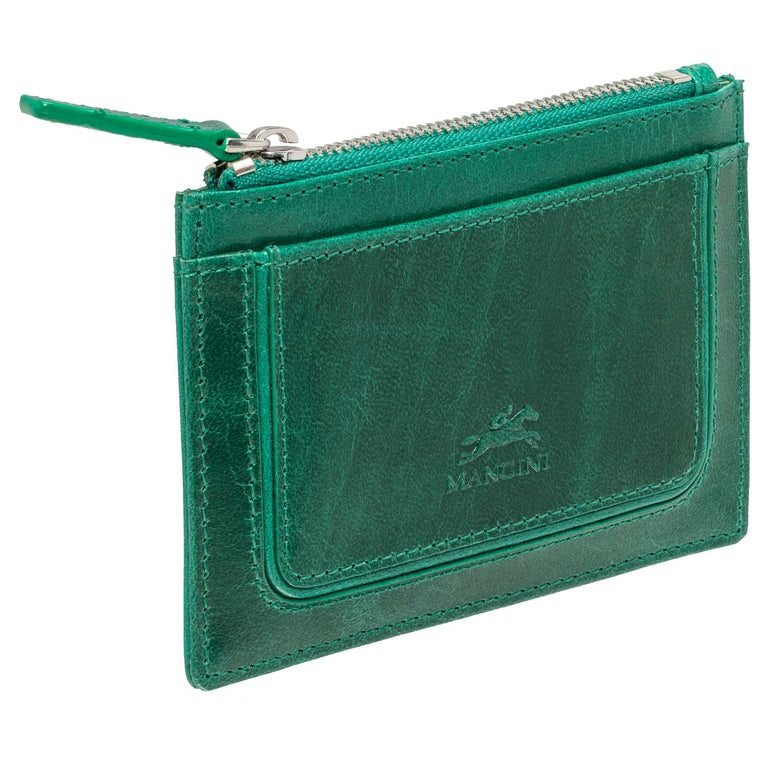Mancini Wallets Mancini  South Beach RFID Secure Card Case and Coin Pocket