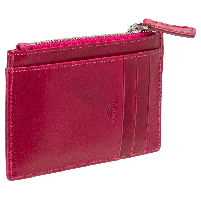 Mancini Wallets Mancini  South Beach RFID Secure Card Case and Coin Pocket