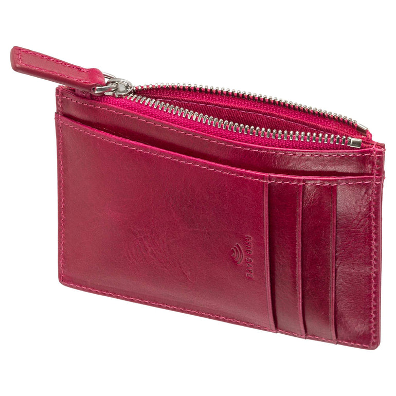Mancini Wallets Mancini  South Beach RFID Secure Card Case and Coin Pocket