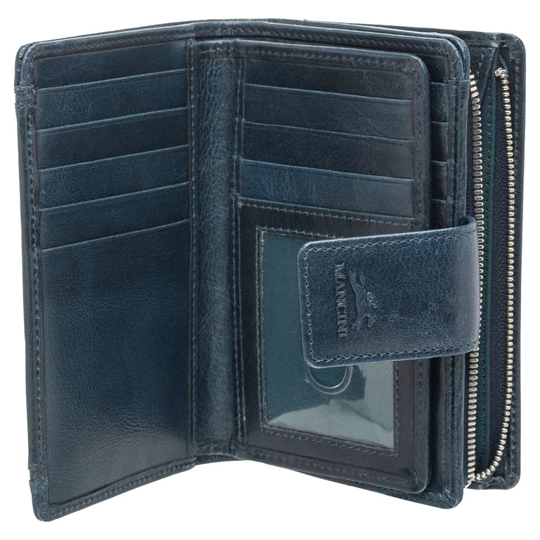 Mancini Wallets Mancini South Beach RFID Secure Medium Clutch Wallet