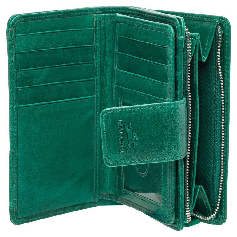 Mancini Wallets Mancini South Beach RFID Secure Medium Clutch Wallet