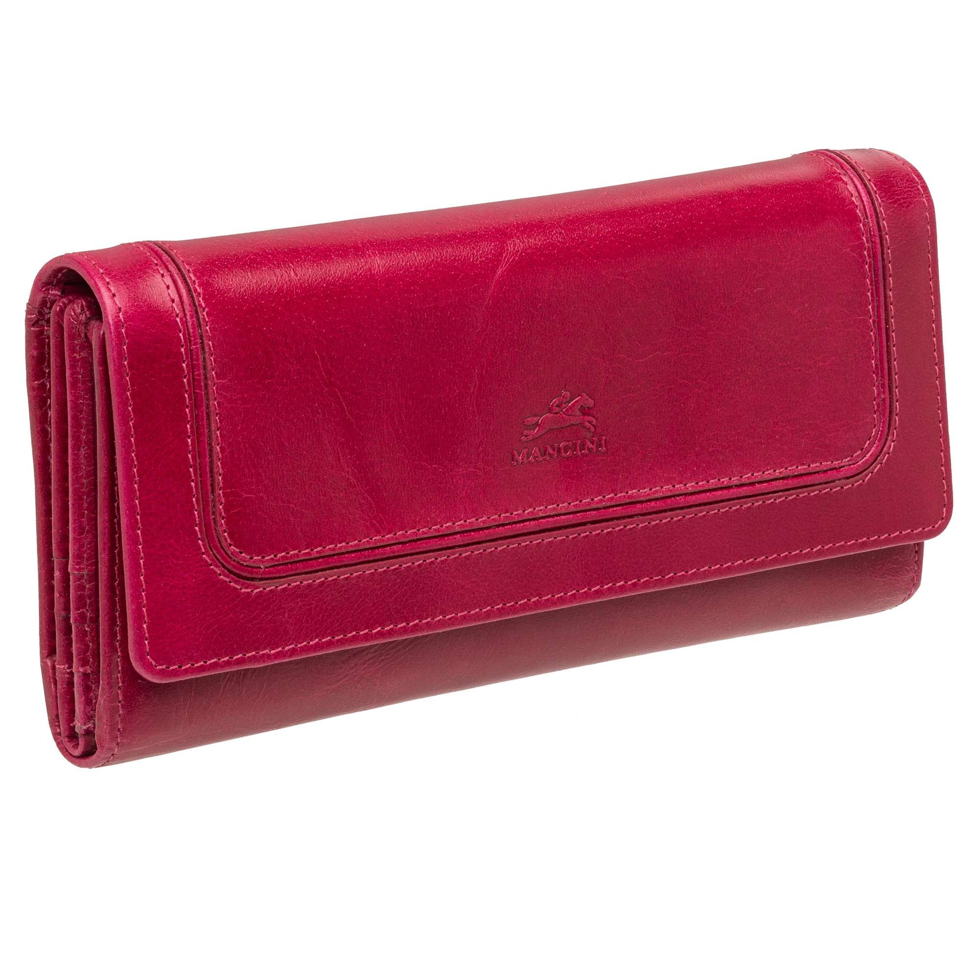 Mancini Wallets Mancini South Beach RFID Secure Quadruple Fold Wallet