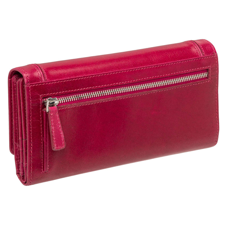 Mancini Wallets Mancini South Beach RFID Secure Quadruple Fold Wallet