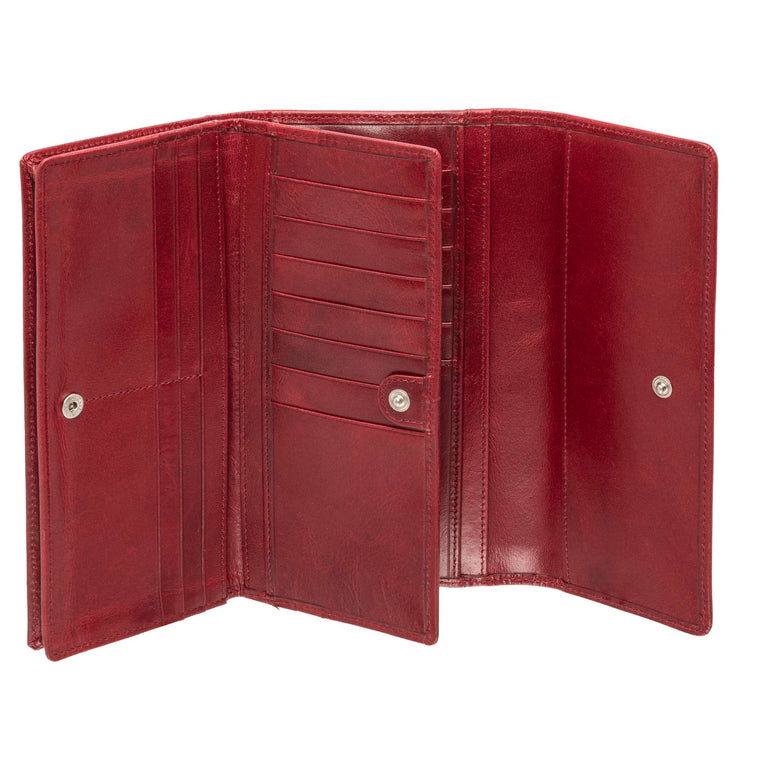 Mancini Wallets Mancini South Beach RFID Secure Quadruple Fold Wallet