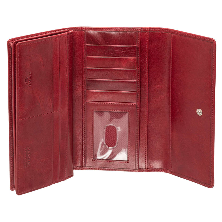 Mancini Wallets Mancini South Beach RFID Secure Quadruple Fold Wallet