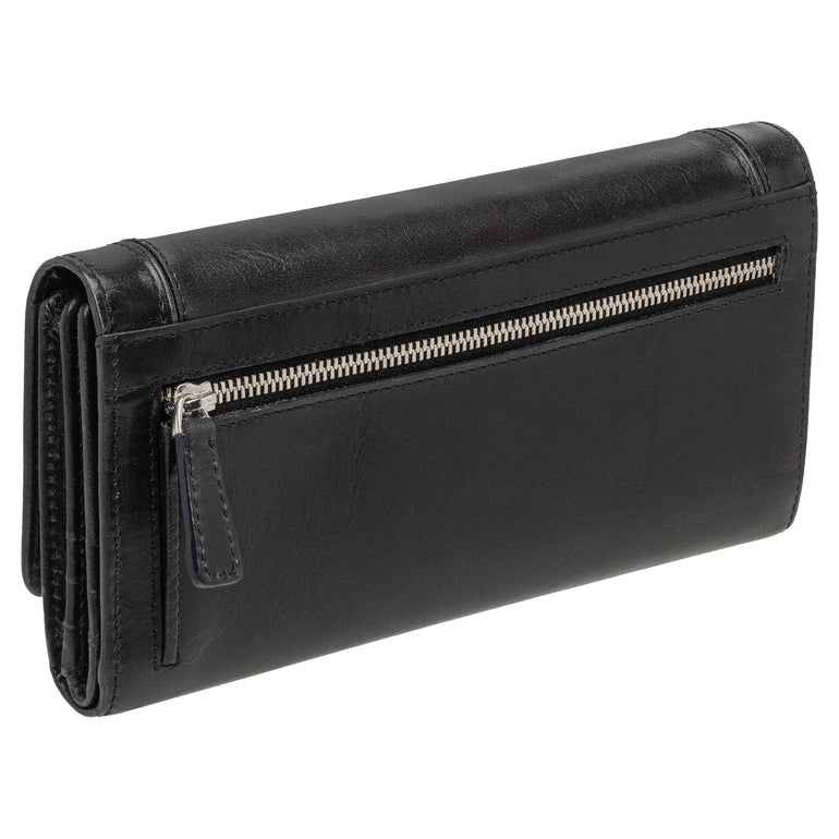 Mancini Wallets Mancini South Beach RFID Secure Quadruple Fold Wallet