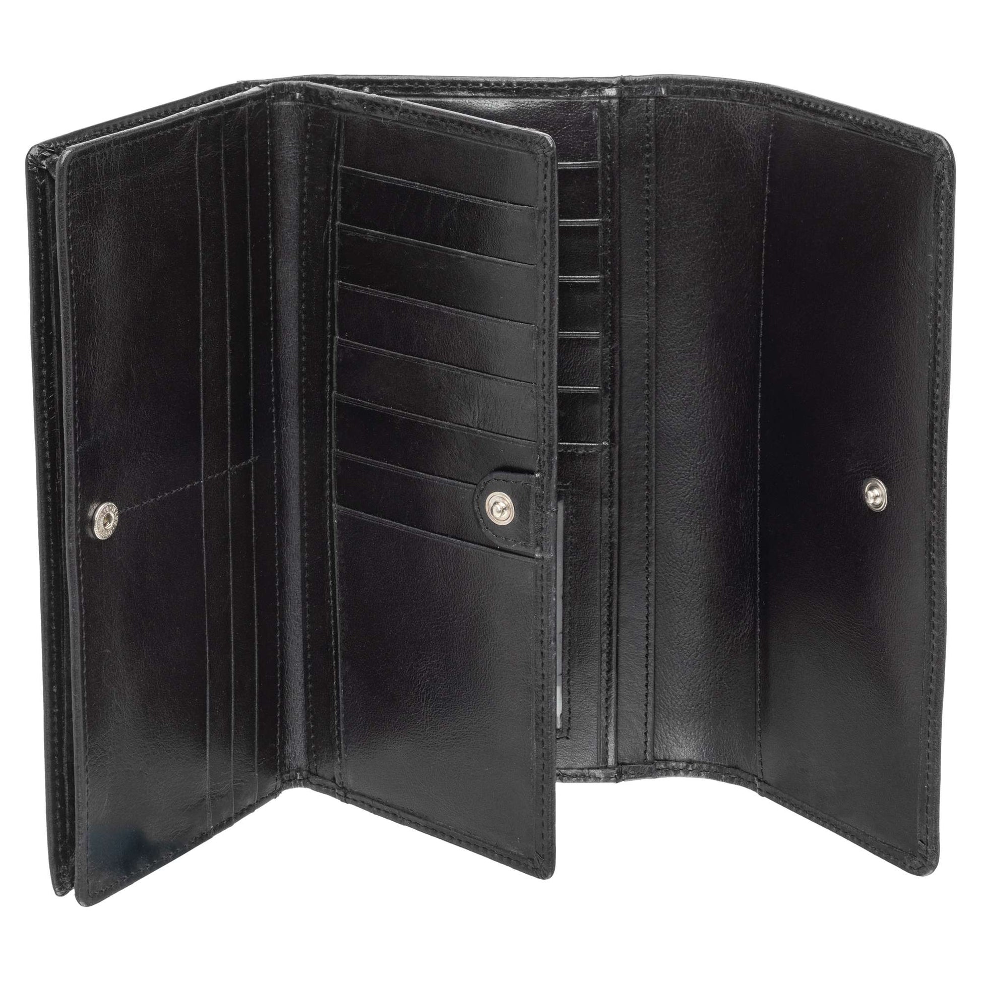 Mancini Wallets Mancini South Beach RFID Secure Quadruple Fold Wallet