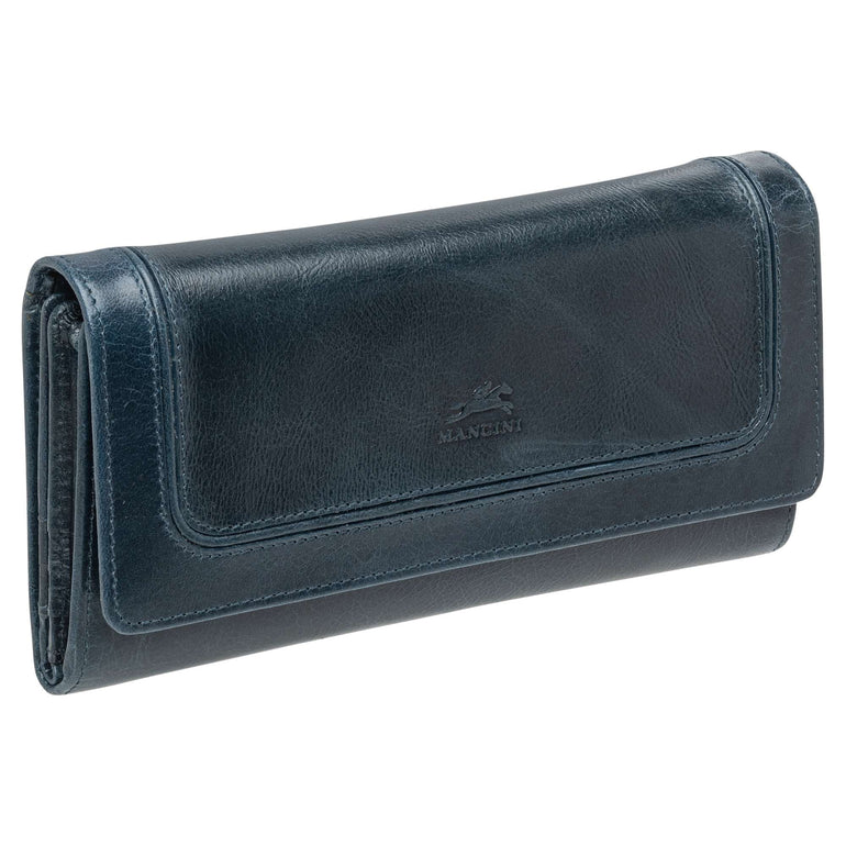 Mancini Wallets Mancini South Beach RFID Secure Quadruple Fold Wallet