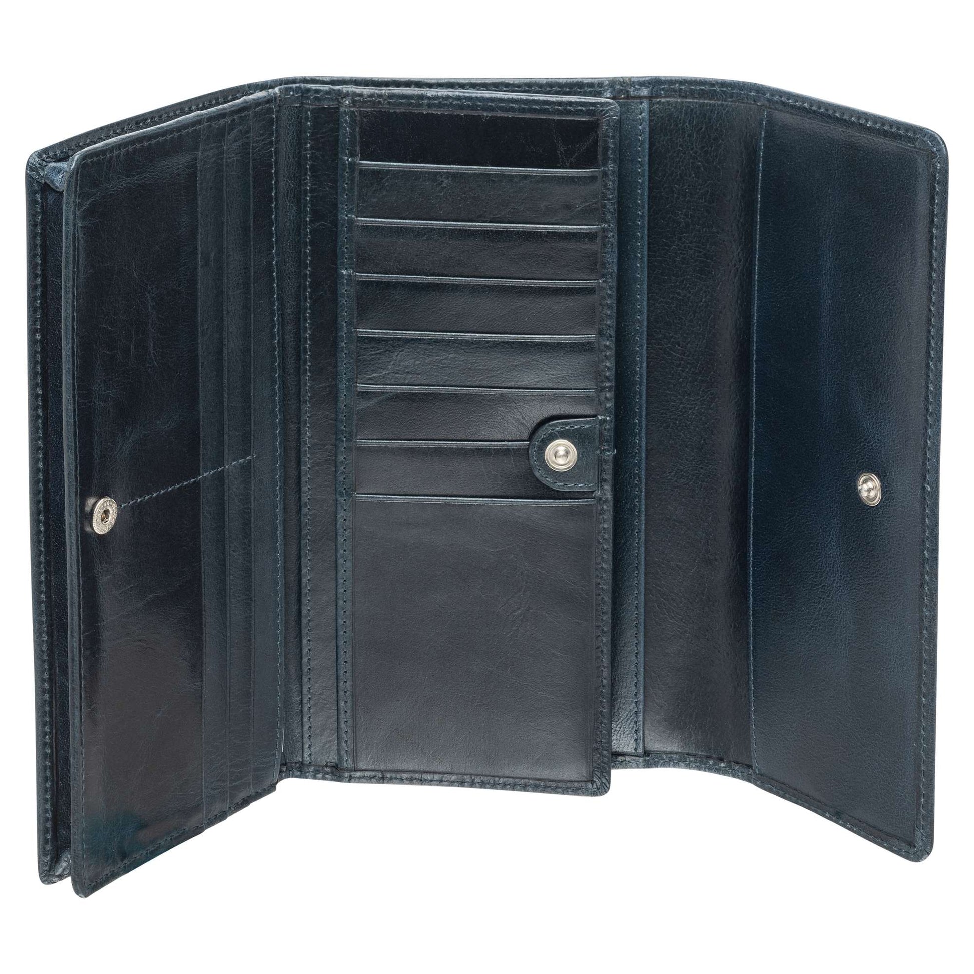Mancini Wallets Mancini South Beach RFID Secure Quadruple Fold Wallet