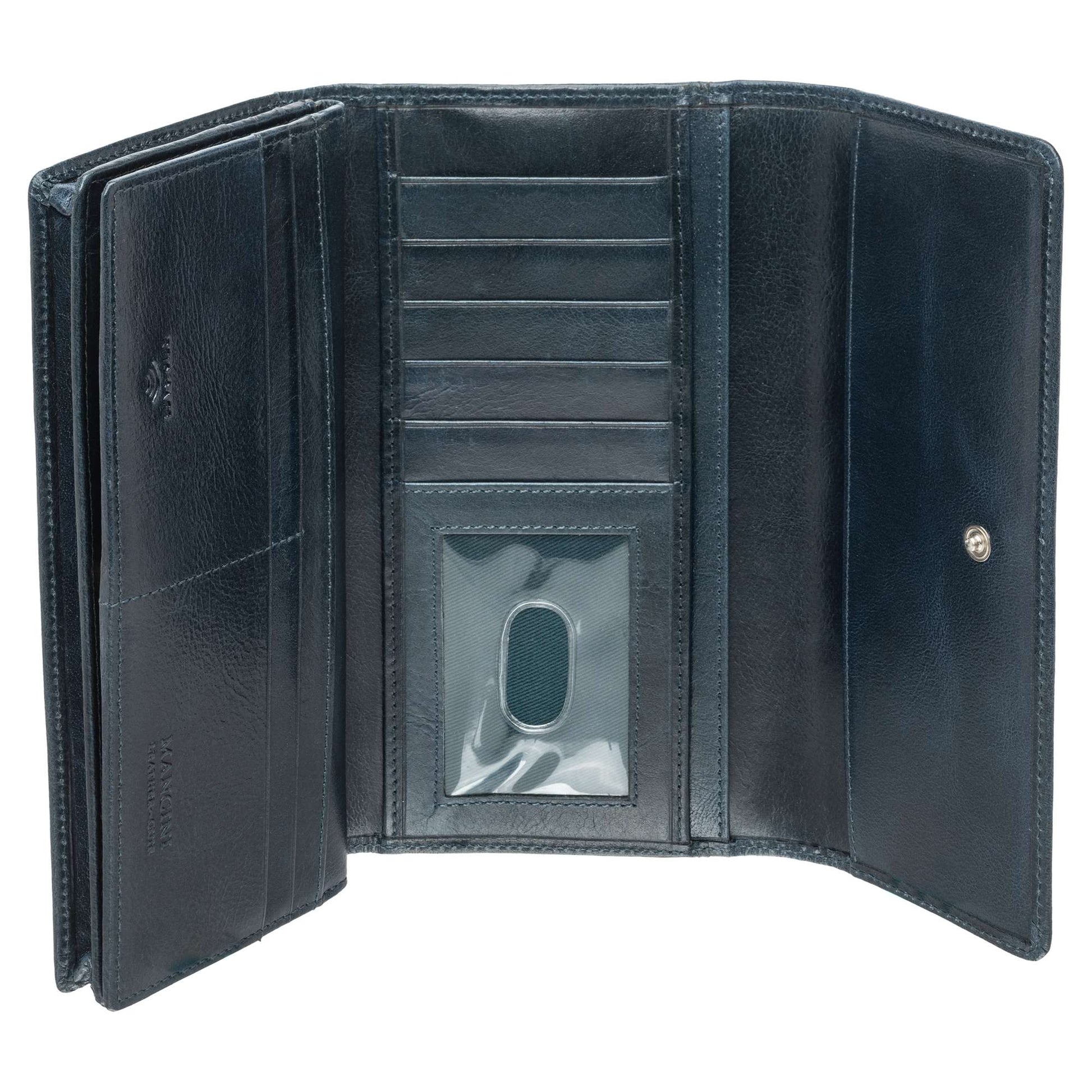 Mancini Wallets Mancini South Beach RFID Secure Quadruple Fold Wallet