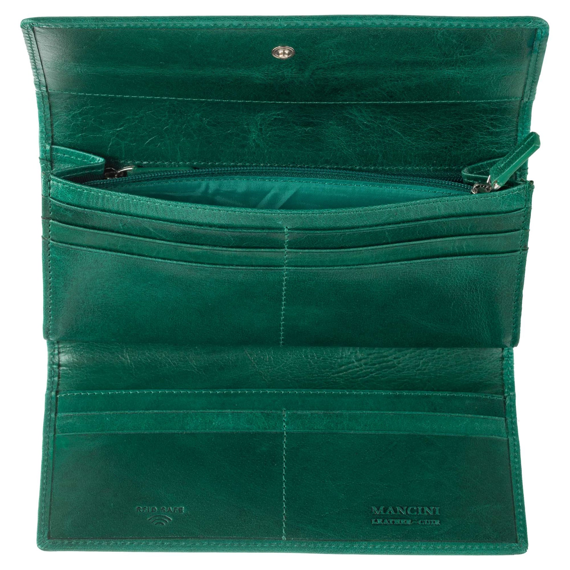 Mancini Wallets Mancini South Beach RFID Secure Trifold Wallet
