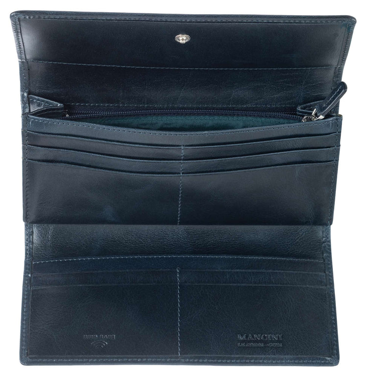 Mancini Wallets Mancini South Beach RFID Secure Trifold Wallet
