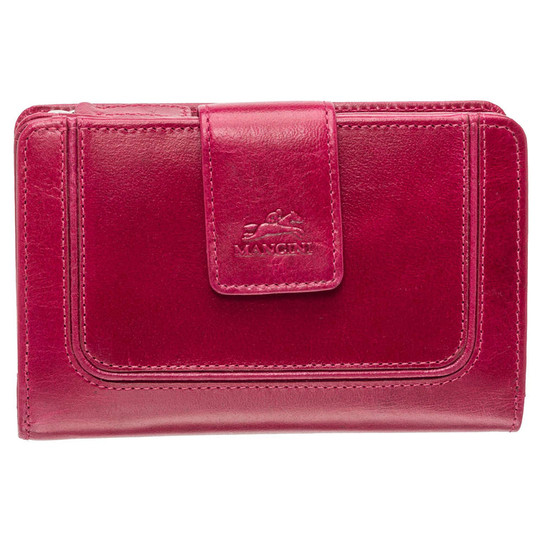 Mancini Wallets Pink Mancini South Beach RFID Secure Medium Clutch Wallet