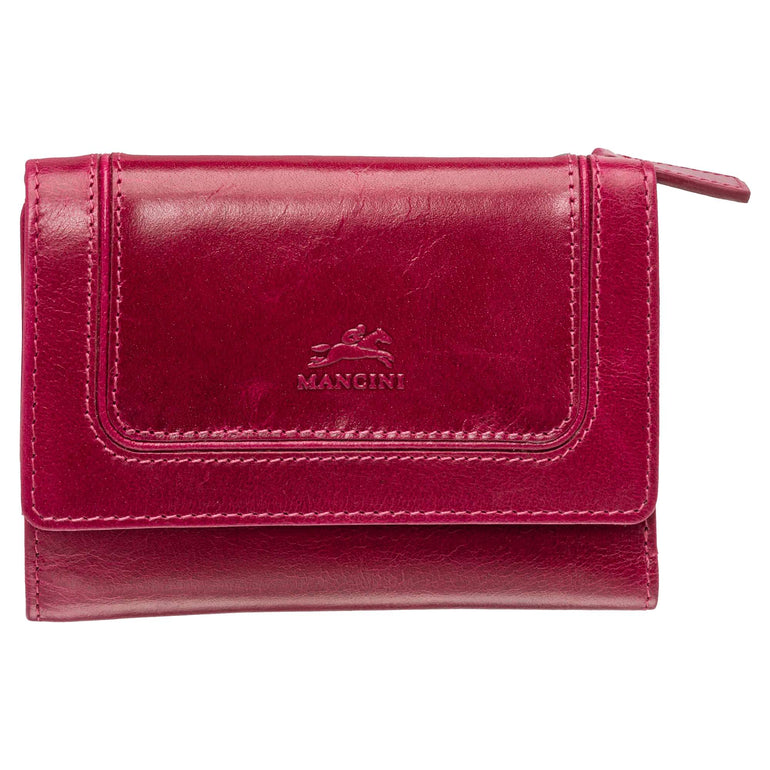 Mancini Wallets Pink Mancini South Beach RFID Secure Medium Clutch Wallet