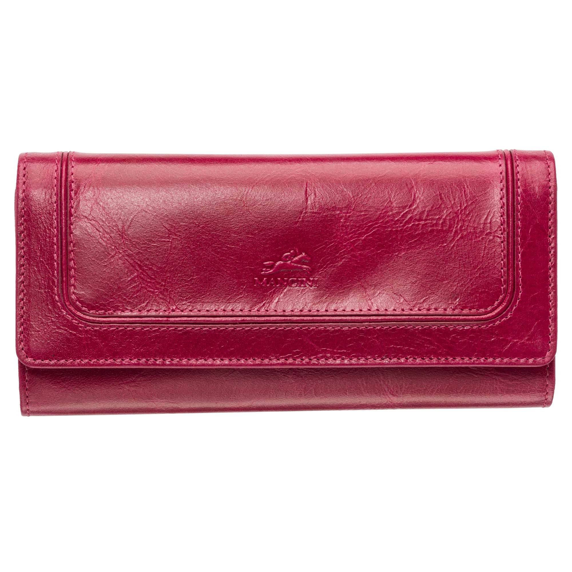 Mancini Wallets Pink Mancini South Beach RFID Secure Trifold Wallet