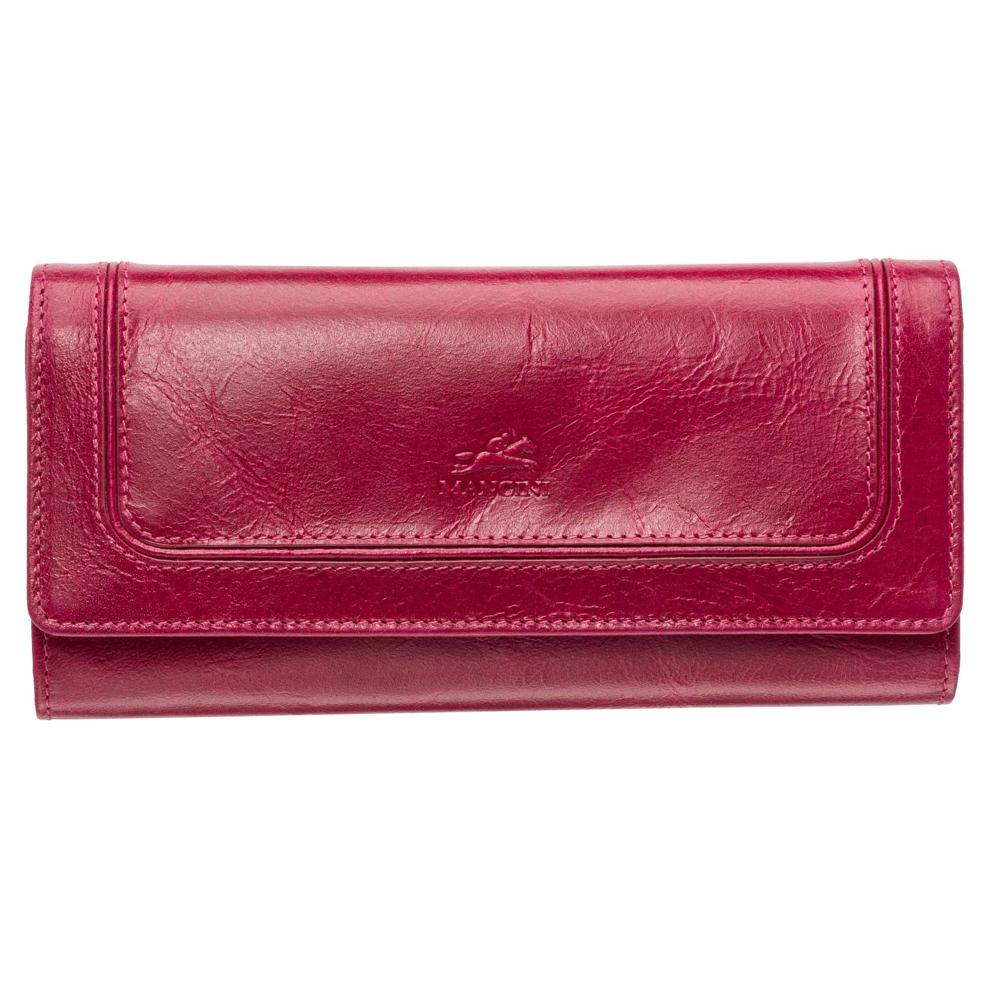 Mancini Wallets Pink Mancini South Beach RFID Secure Trifold Wallet