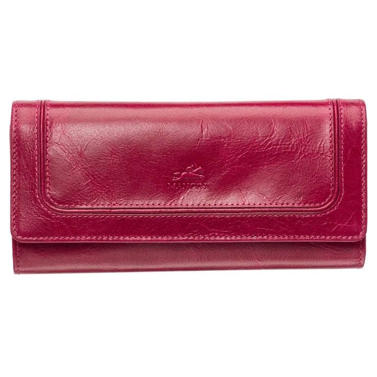 Mancini Wallets Pink Mancini South Beach RFID Secure Trifold Wallet