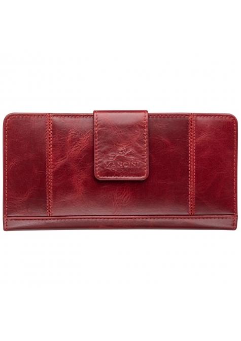 Mancini Wallets Red Mancini CASABLANCA Ladies' RFID Secure Clutch Wallet