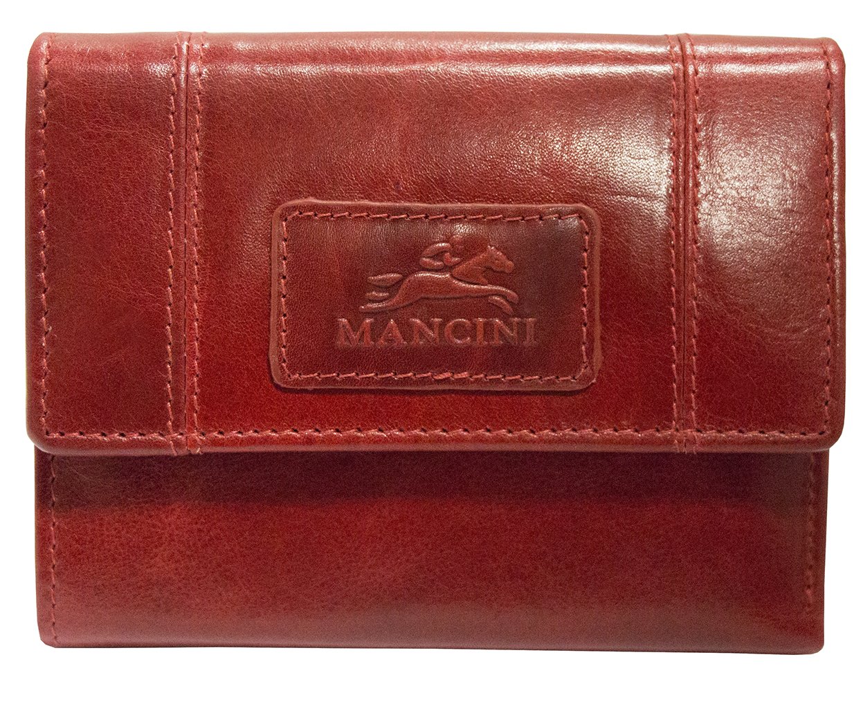 Mancini Wallets Red Mancini CASABLANCA Ladies' RFID Secure Small Clutch Wallet