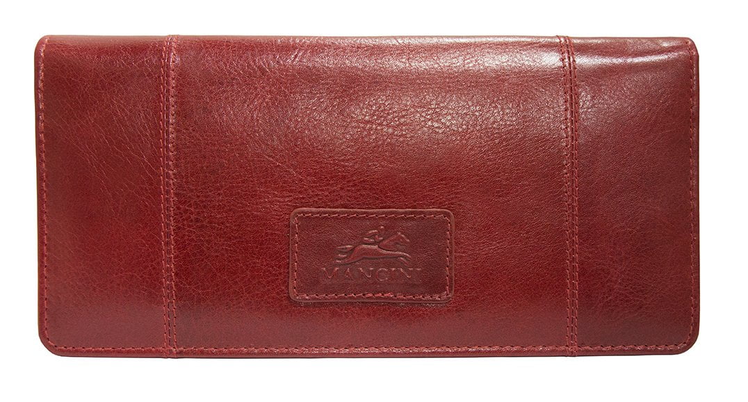 Mancini Wallets Red Mancini CASABLANCA Ladies' RFID Secure Trifold Wallet