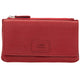 Mancini Wallets Red Mancini Pebbled Ladies RFID Crossbody Wallet