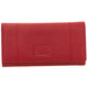 Mancini Wallets Red Mancini Pebbled Ladies’ RFID Trifold Wallet