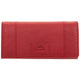 Mancini Wallets Red Mancini Pebbled Ladies' RFID Trifold Wallet