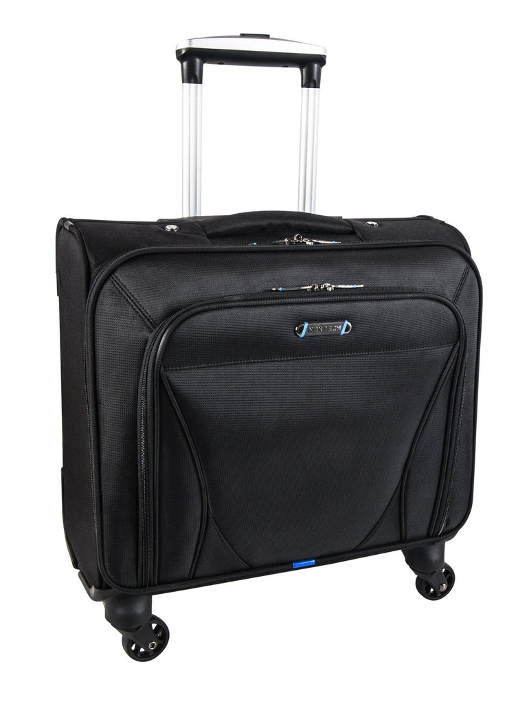 Nextech Laptop Briefcase Black Nextech Augusta 15.6" Laptop 4-Wheel Rolling Spinner Business Case