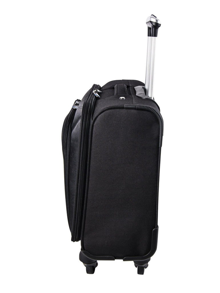Nextech Laptop Briefcase Black Nextech Augusta 15.6" Laptop 4-Wheel Rolling Spinner Business Case