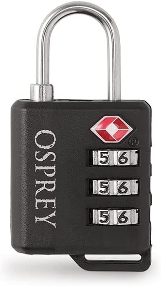Osprey Locks Black Osprey Padlock