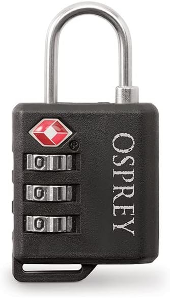 Osprey Locks Black Osprey Padlock
