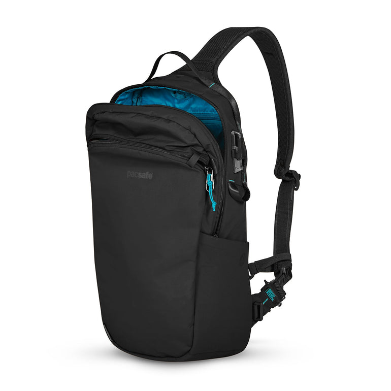 Pacsafe Sling Bag Econyl Black Pacsafe Eco 12L Anti-Theft Sling Backpack