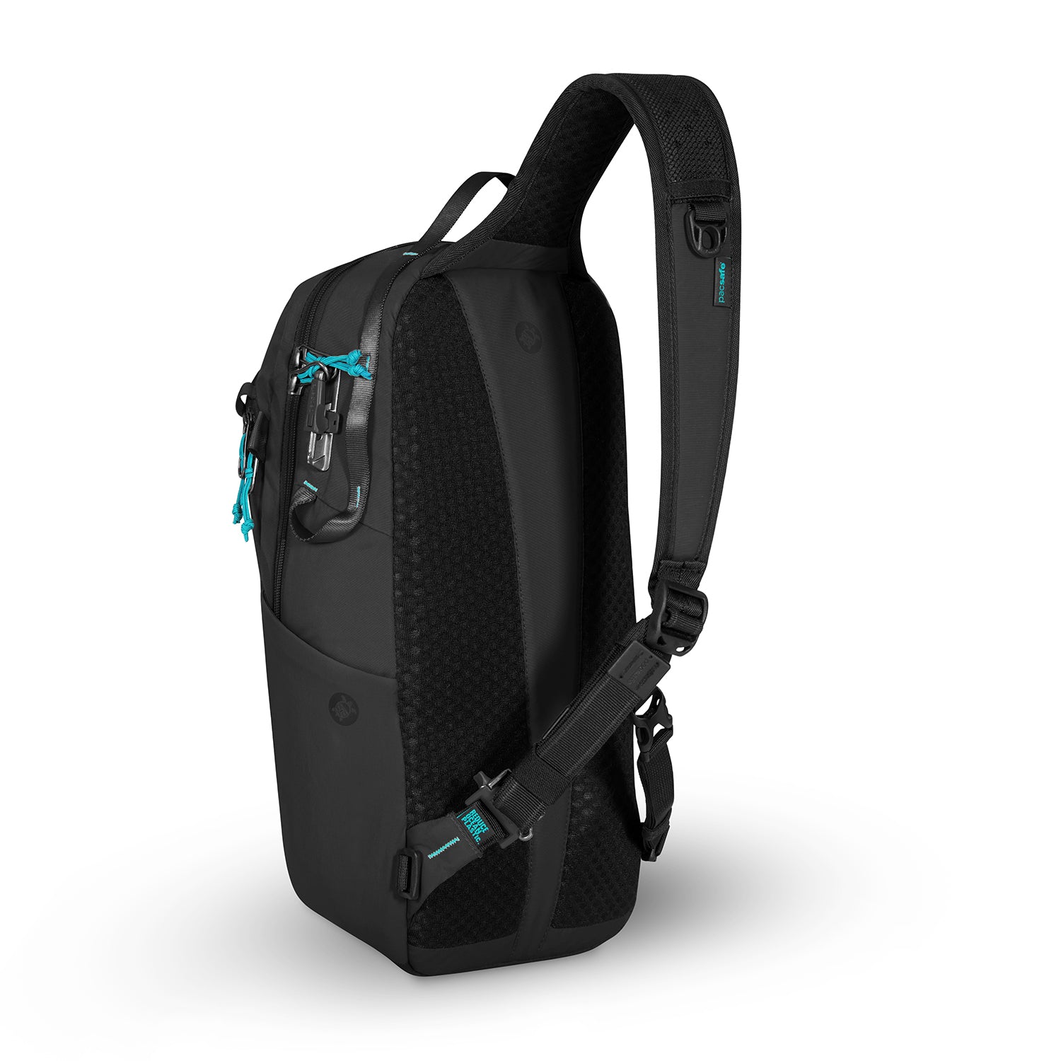 Pacsafe Sling Bag Econyl Black Pacsafe Eco 12L Anti-Theft Sling Backpack