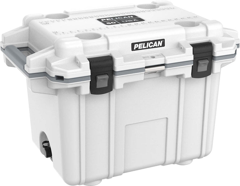 Pelican Coolers White/Gray Pelican 50QT Elite Cooler