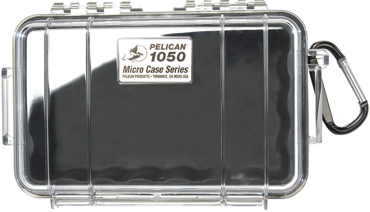 Pelican Protective Case Black/Clear Pelican 1050 Micro Case